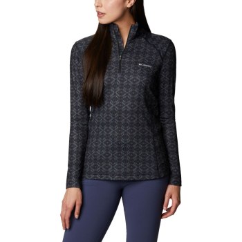 Columbia Ženske Majice S Kapuljačom - Ordesa Half Zip Crne | ZRCF-72051